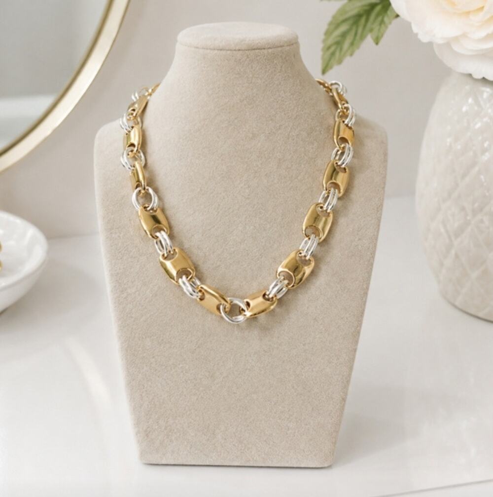 Open Edit Gold Silver Link Thick Links New
